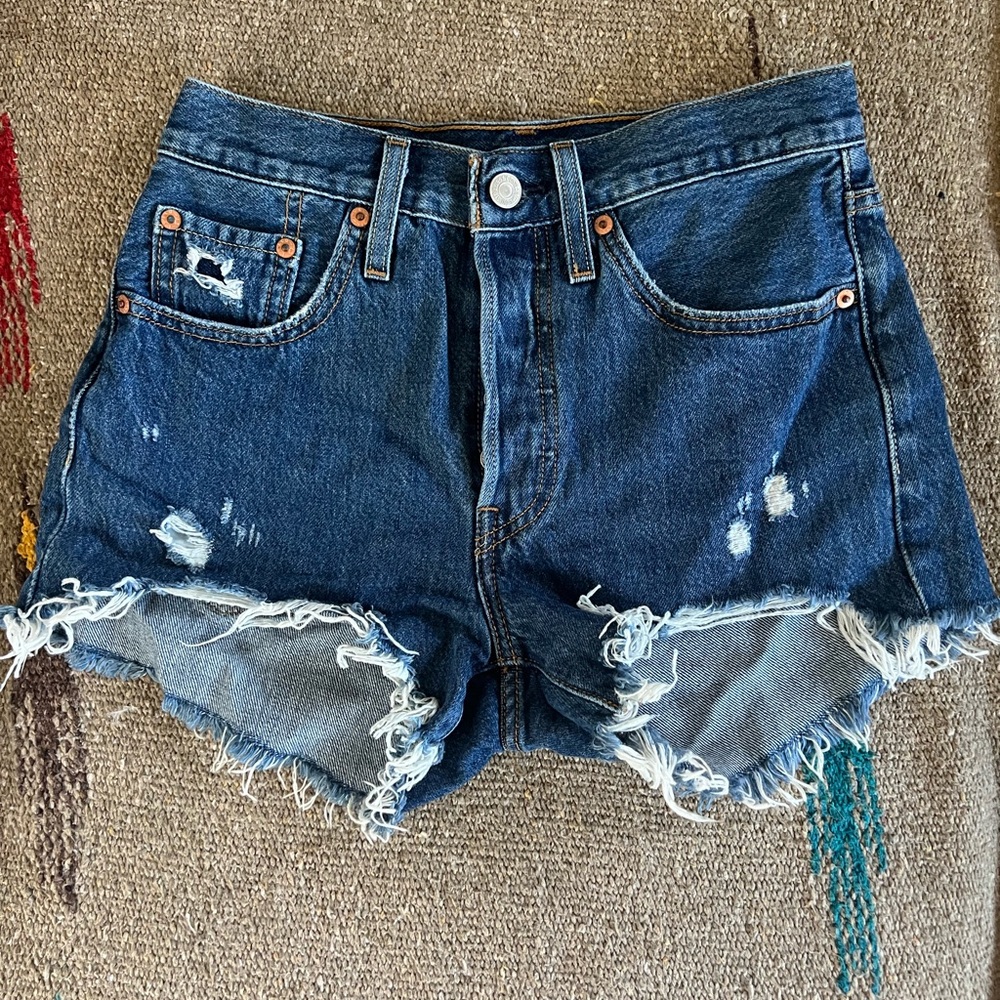 Denim Distressed Women Shorts